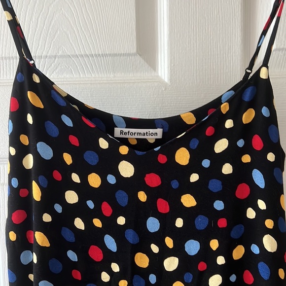 Reformation Seville Mini Dress in Print Fiesta - Picture 2 of 4